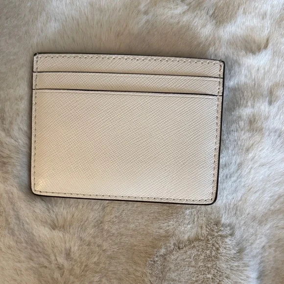 Kate Spade Ivory Card Holder with Gold Accents - Picture 2 of 3